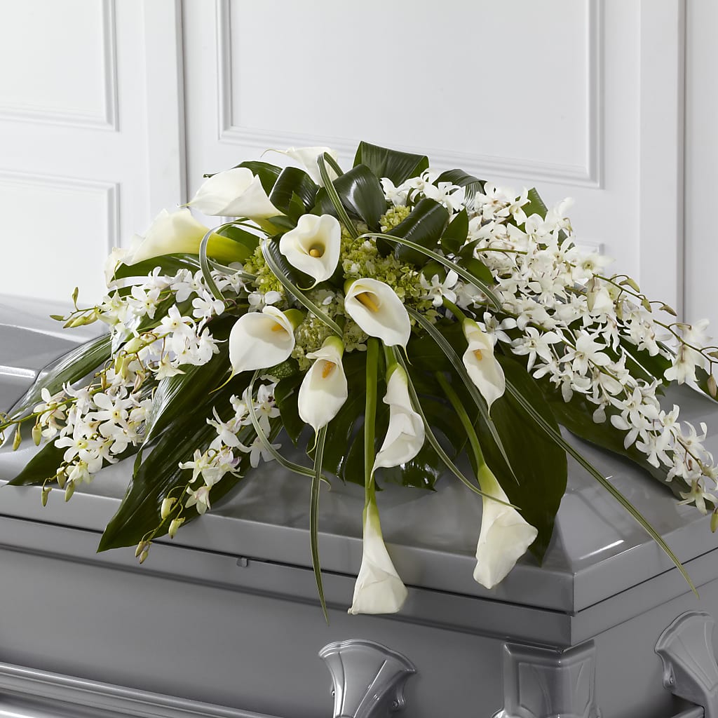 Angel Wings Casket Spray – Princess Flowers, Las Vegas NV