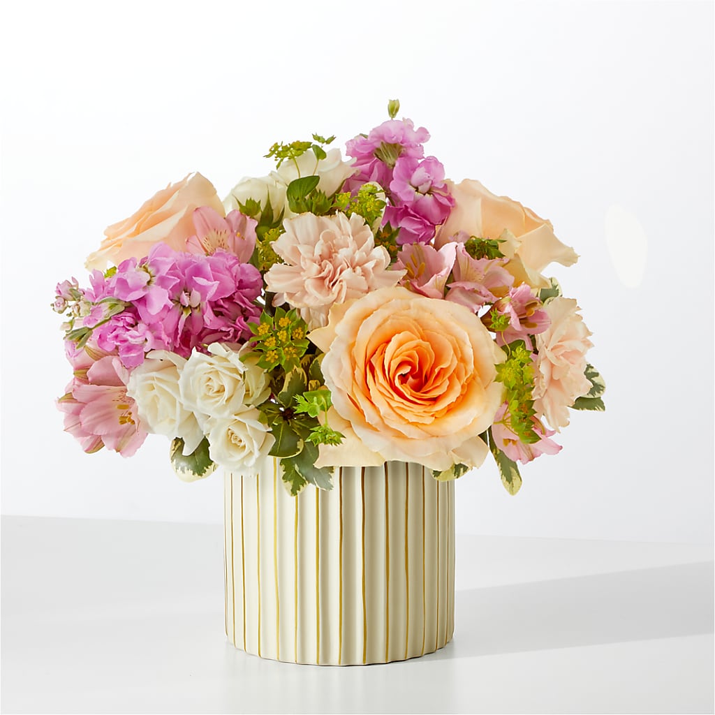 Paradise Bouquet with Ivory Vase – Princess Flowers, Las Vegas NV